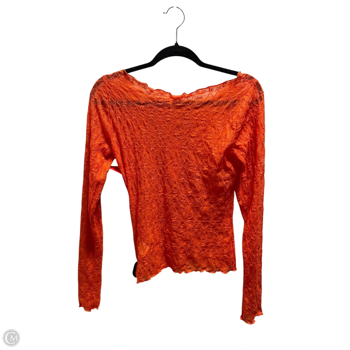 Top Long Sleeve By Urban Outfitters In Orange, Size: M