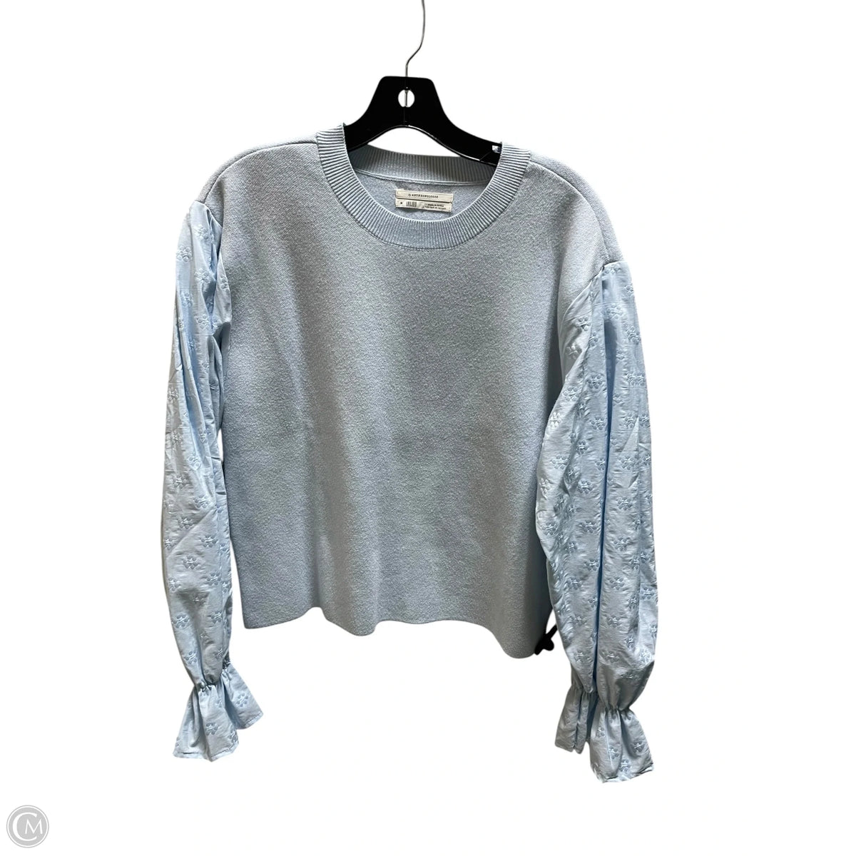Top Long Sleeve By Anthropologie In Blue, Size: M