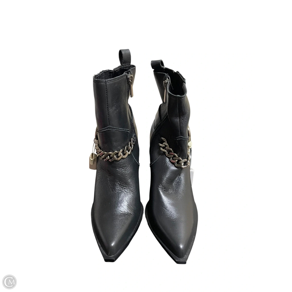 Boots Ankle Heels By Steve Madden In Black, Size: 6