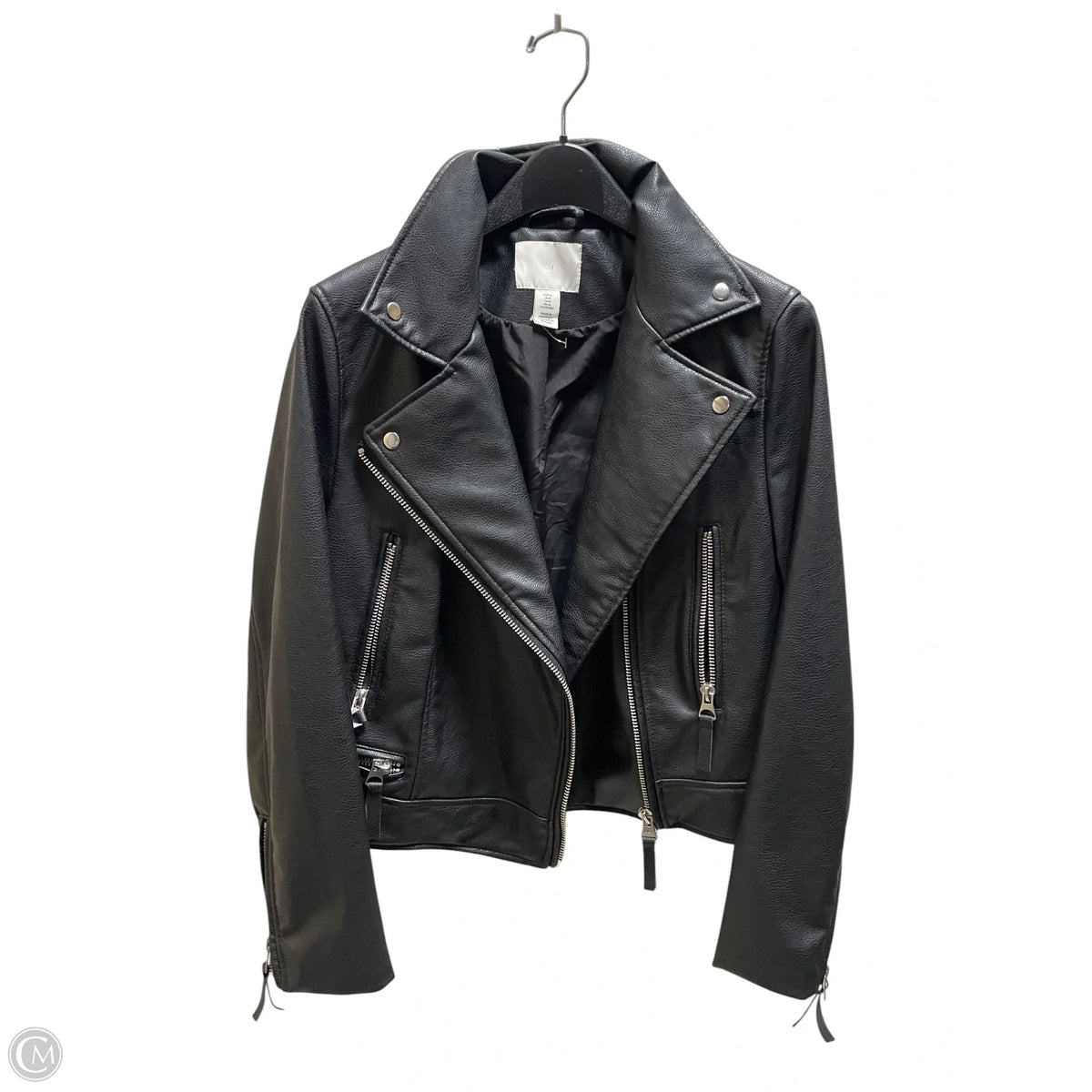 Jacket Leather By H&m In Black, Size: M