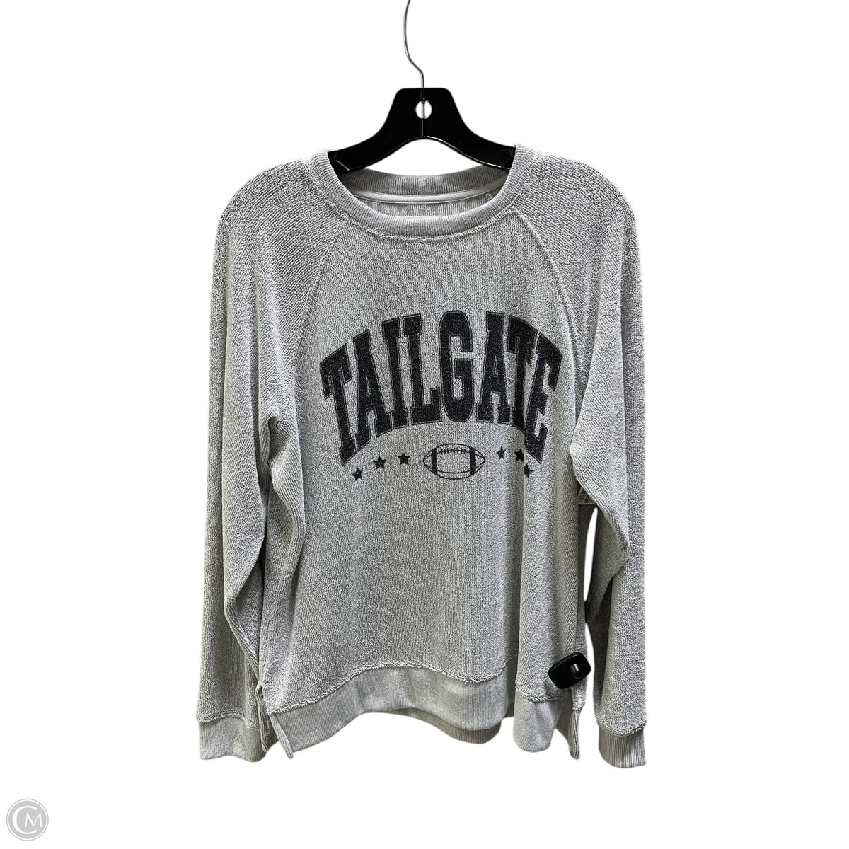 Top Long Sleeve By Thread And Supply In Grey, Size: S