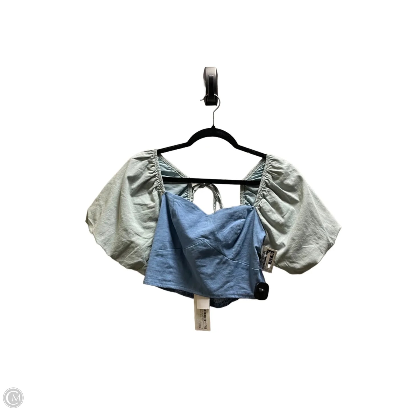 Top Short Sleeve By Strut & Bolt In Blue & Green, Size: S