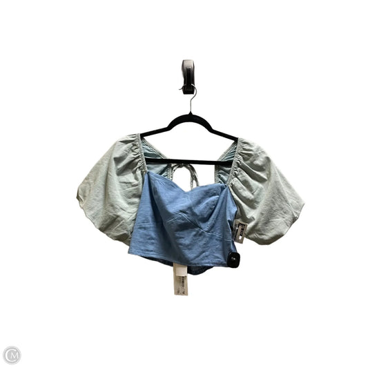 Top Short Sleeve By Strut & Bolt In Blue & Green, Size: S