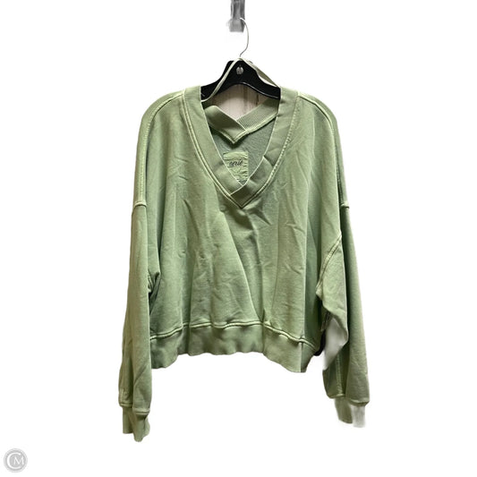 Sweatshirt Crewneck By Aerie In Green, Size: L