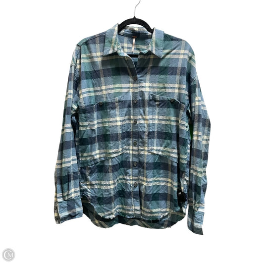 Top Long Sleeve By Free People In Blue, Size: S