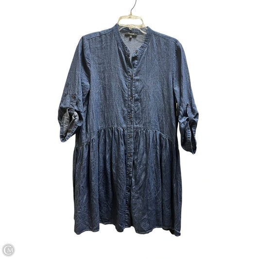 Dress Casual Midi By Madewell In Blue, Size: M