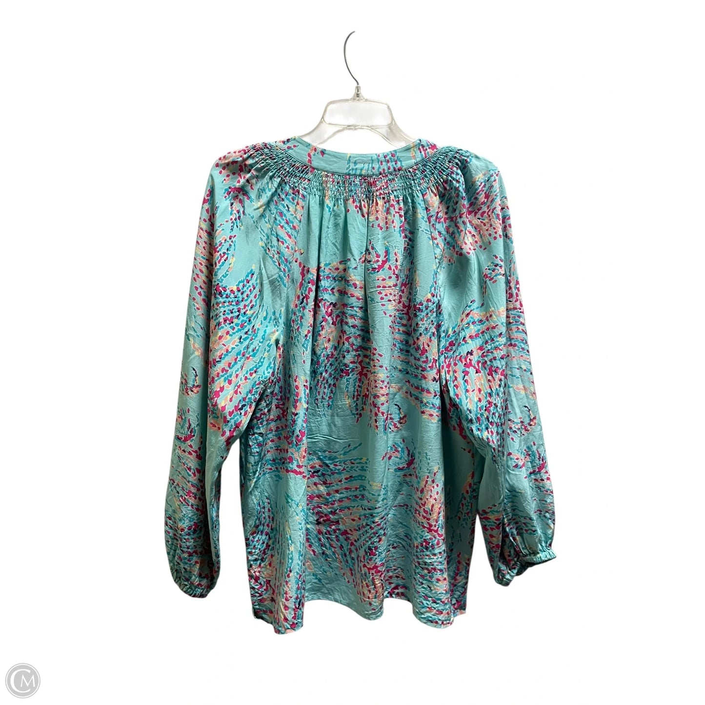 Blouse Designer By Lilly Pulitzer In Blue, Size: Xl