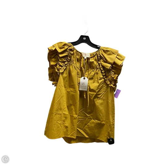 Top Short Sleeve By Clothes Mentor In Yellow, Size: S