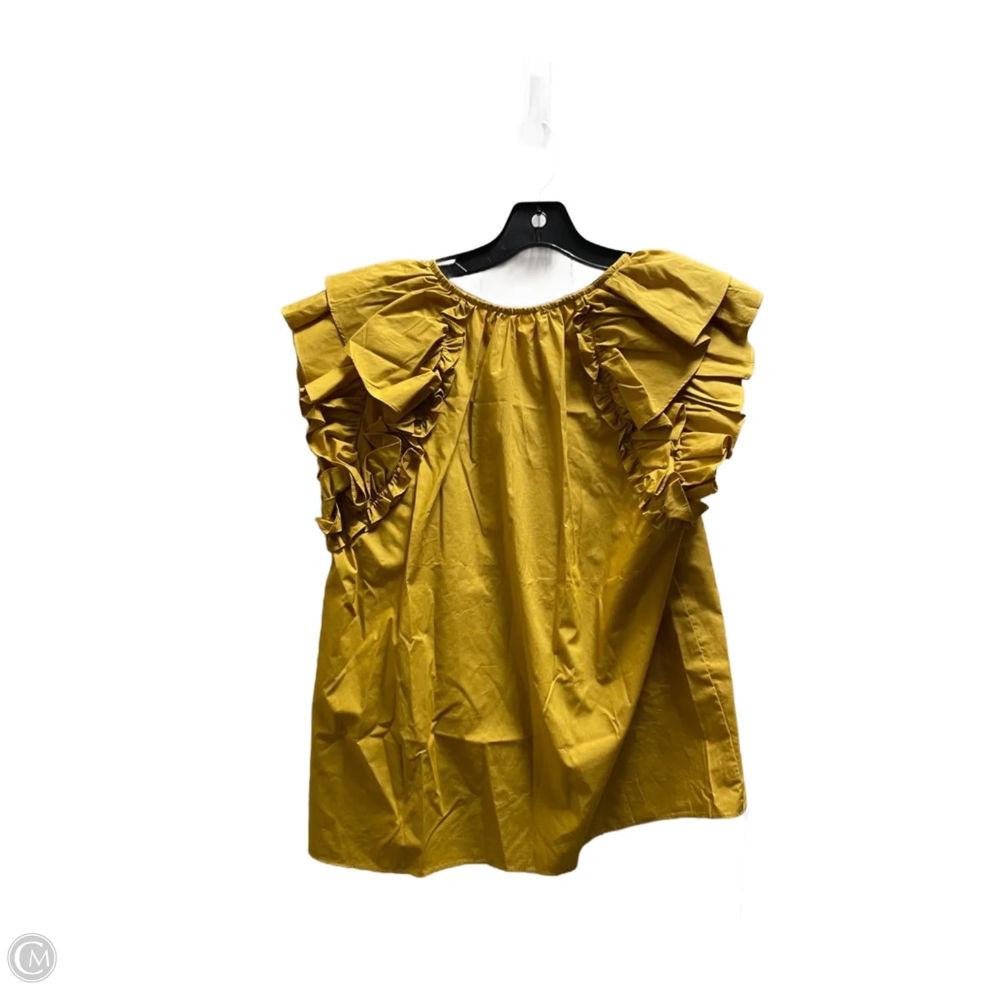 Top Short Sleeve By Clothes Mentor In Yellow, Size: S