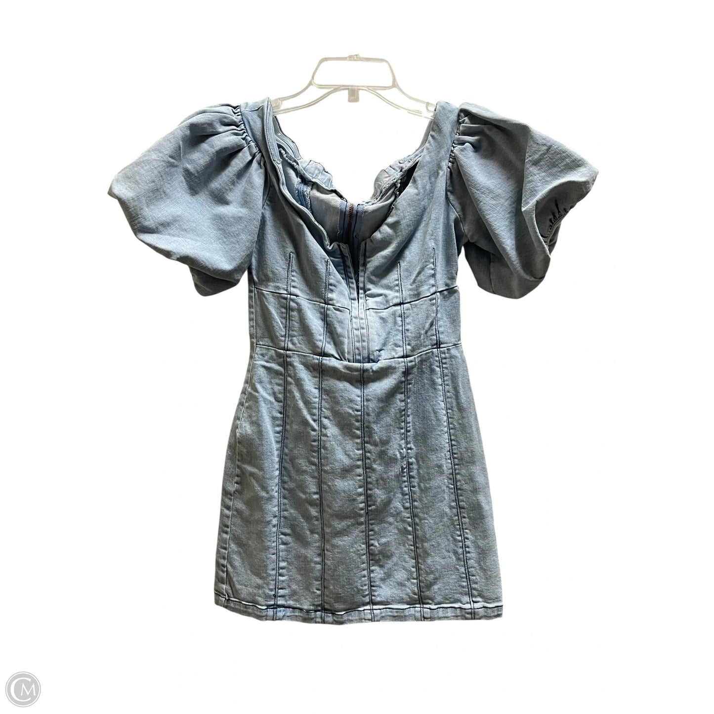 Dress Casual Short By Clothes Mentor In Blue Denim, Size: Xs