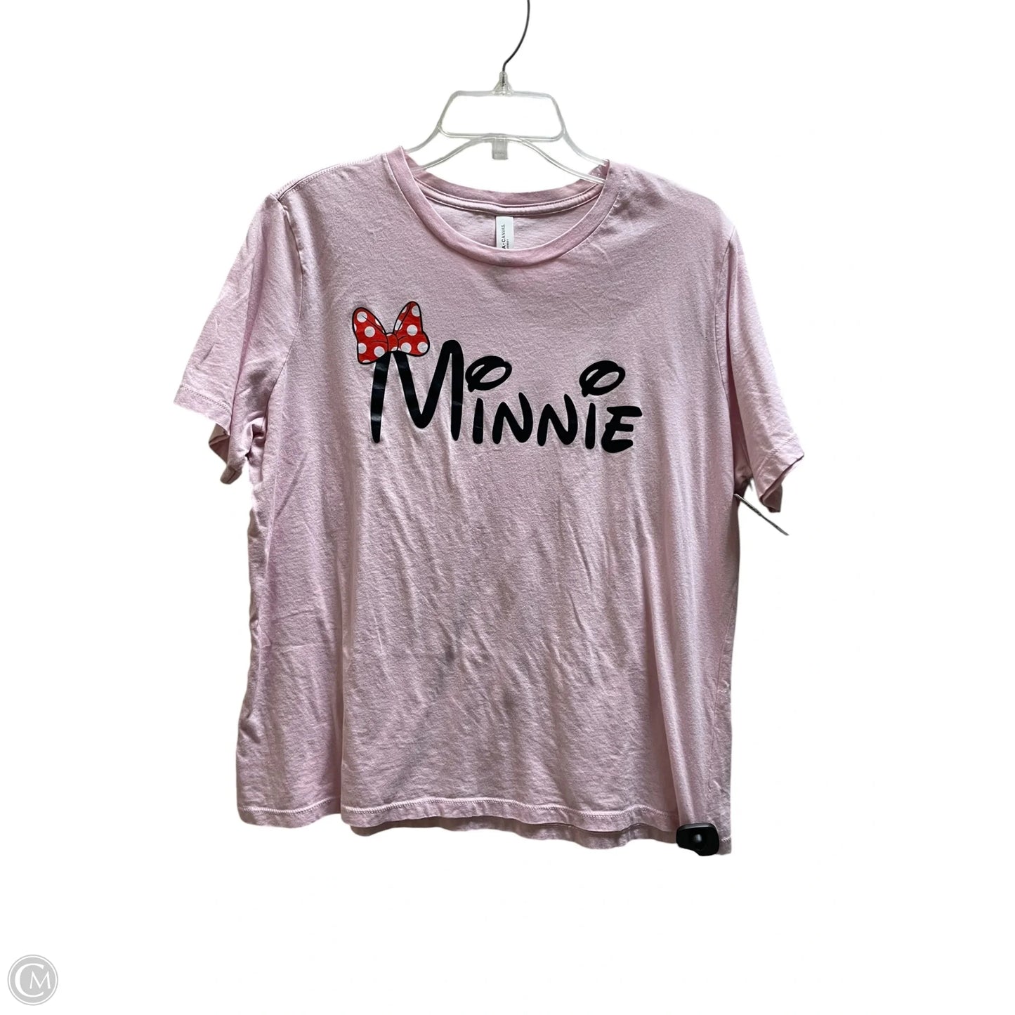 Top Short Sleeve By Bella + Canvas In Pink, Size: Xl