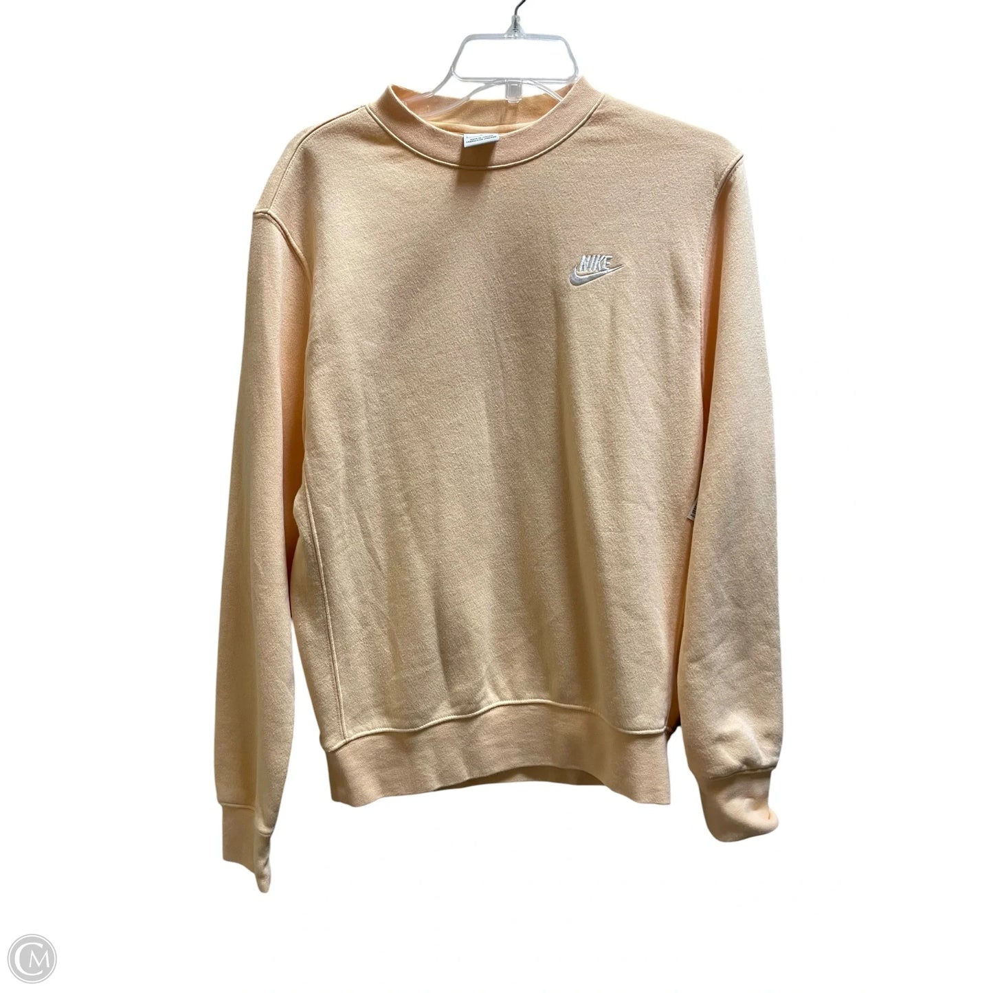 Sweatshirt Crewneck By Nike In Orange, Size: S