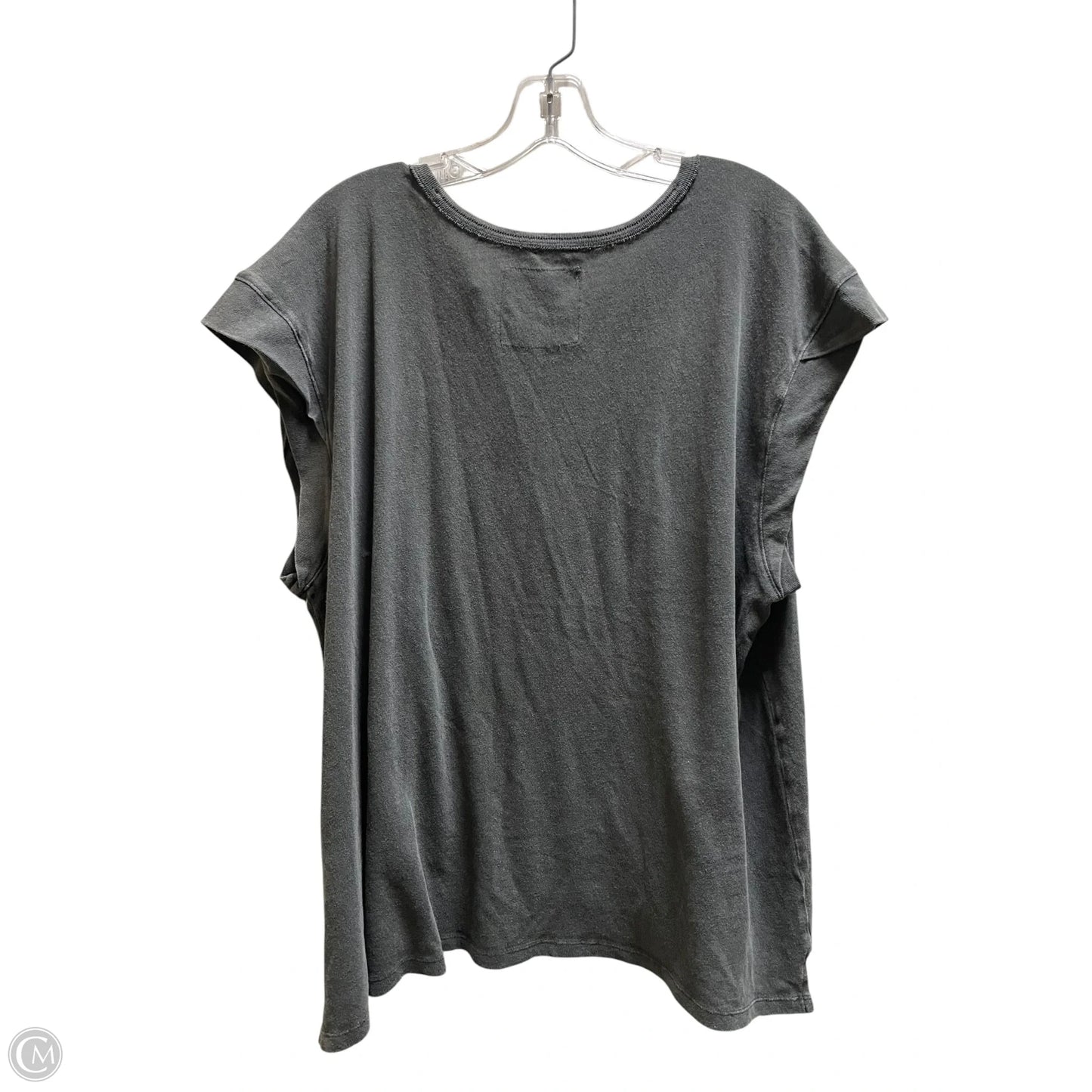 Top Short Sleeve By Aerie In Grey, Size: M