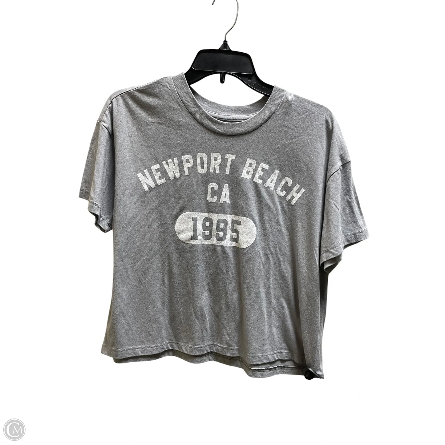 Top Short Sleeve By Clothes Mentor In Grey, Size: M