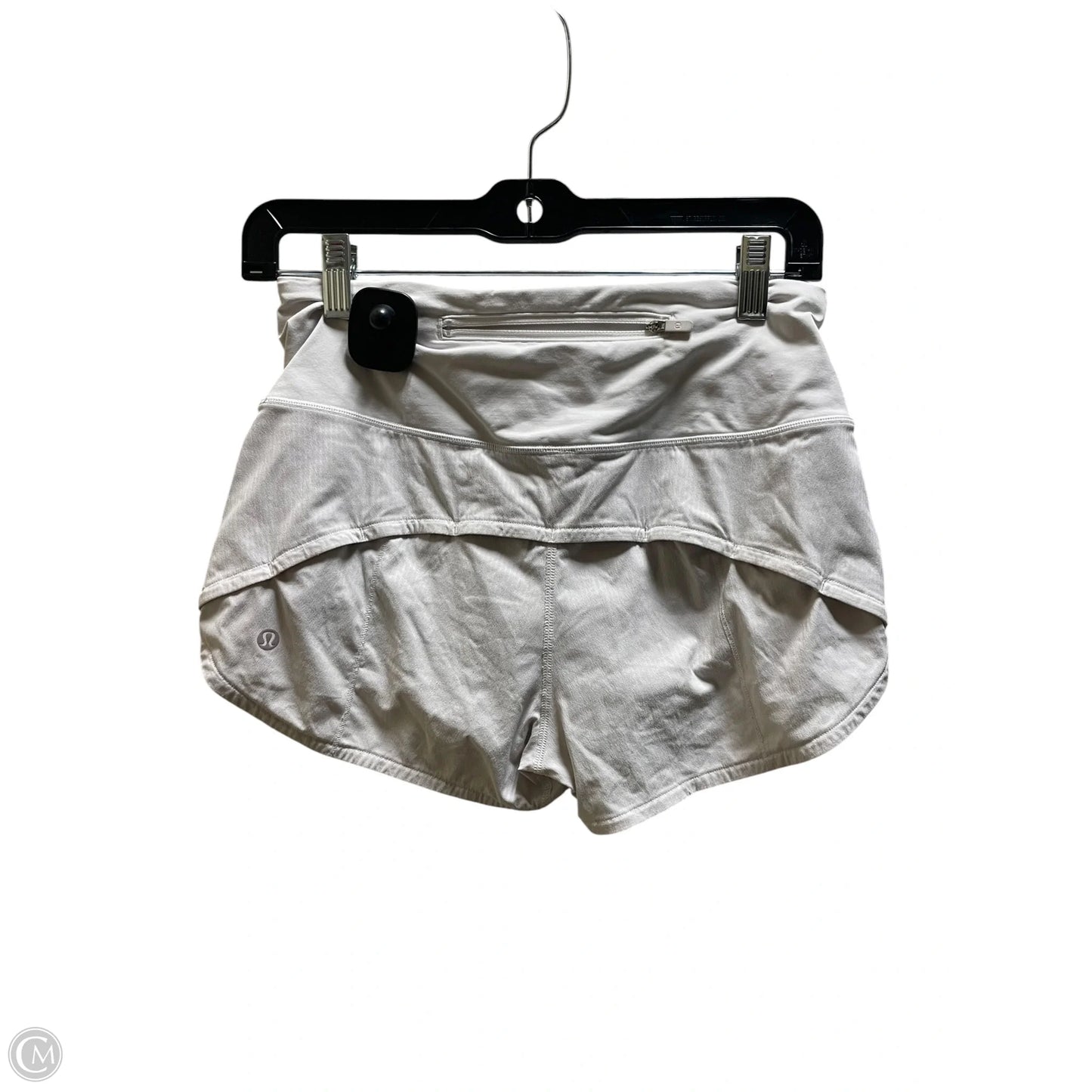 Athletic Shorts By Lululemon In White, Size: 4