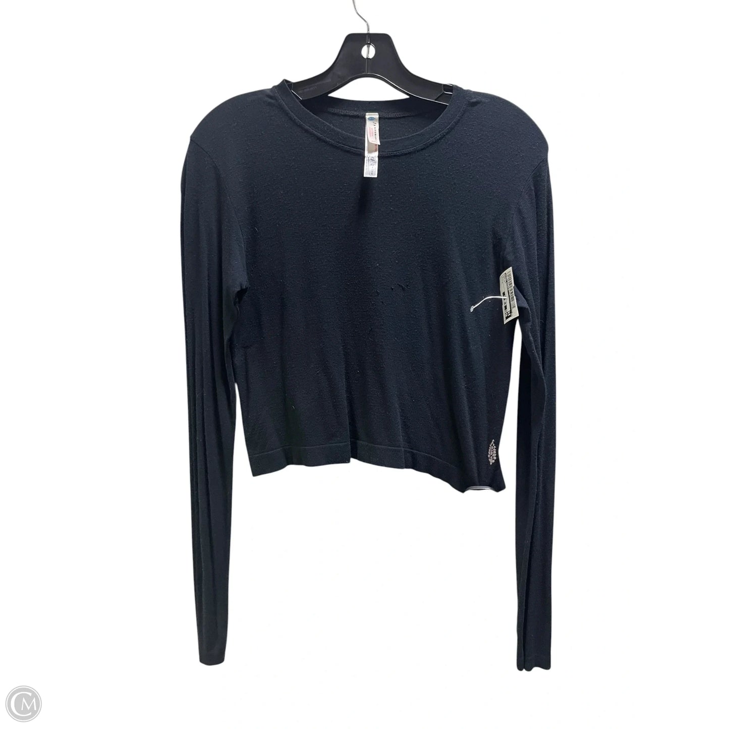 Top Long Sleeve By Free People In Black, Size: S