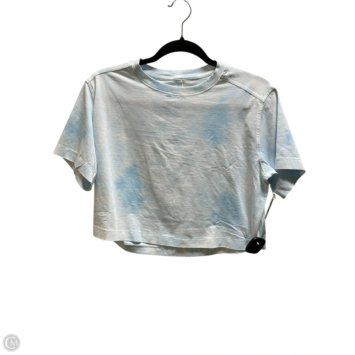 Top Short Sleeve By Lululemon In Blue, Size: S