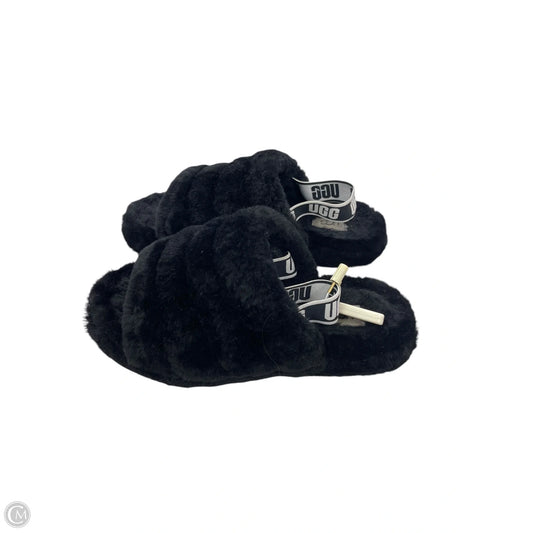 Sandals Designer By Ugg In Black, Size: 6.5