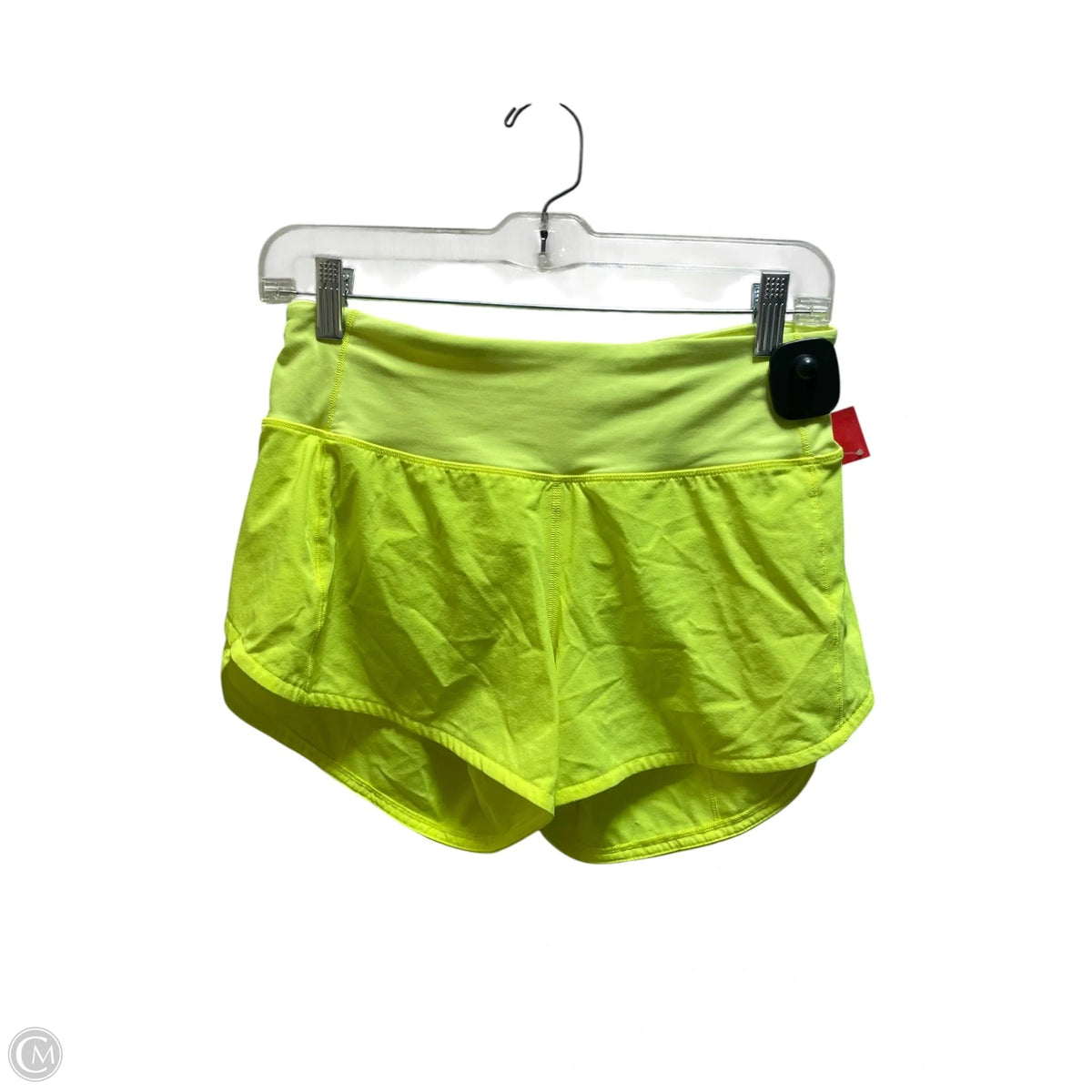 Athletic Shorts By Lululemon In Yellow, Size: 4