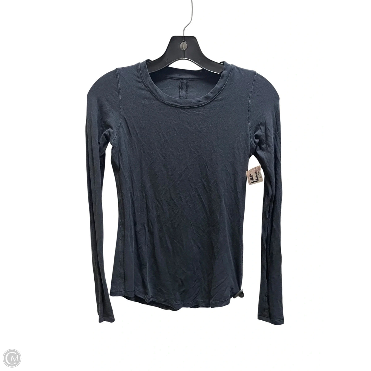 Athletic Top Long Sleeve Collar By Lululemon In Black, Size: Xs