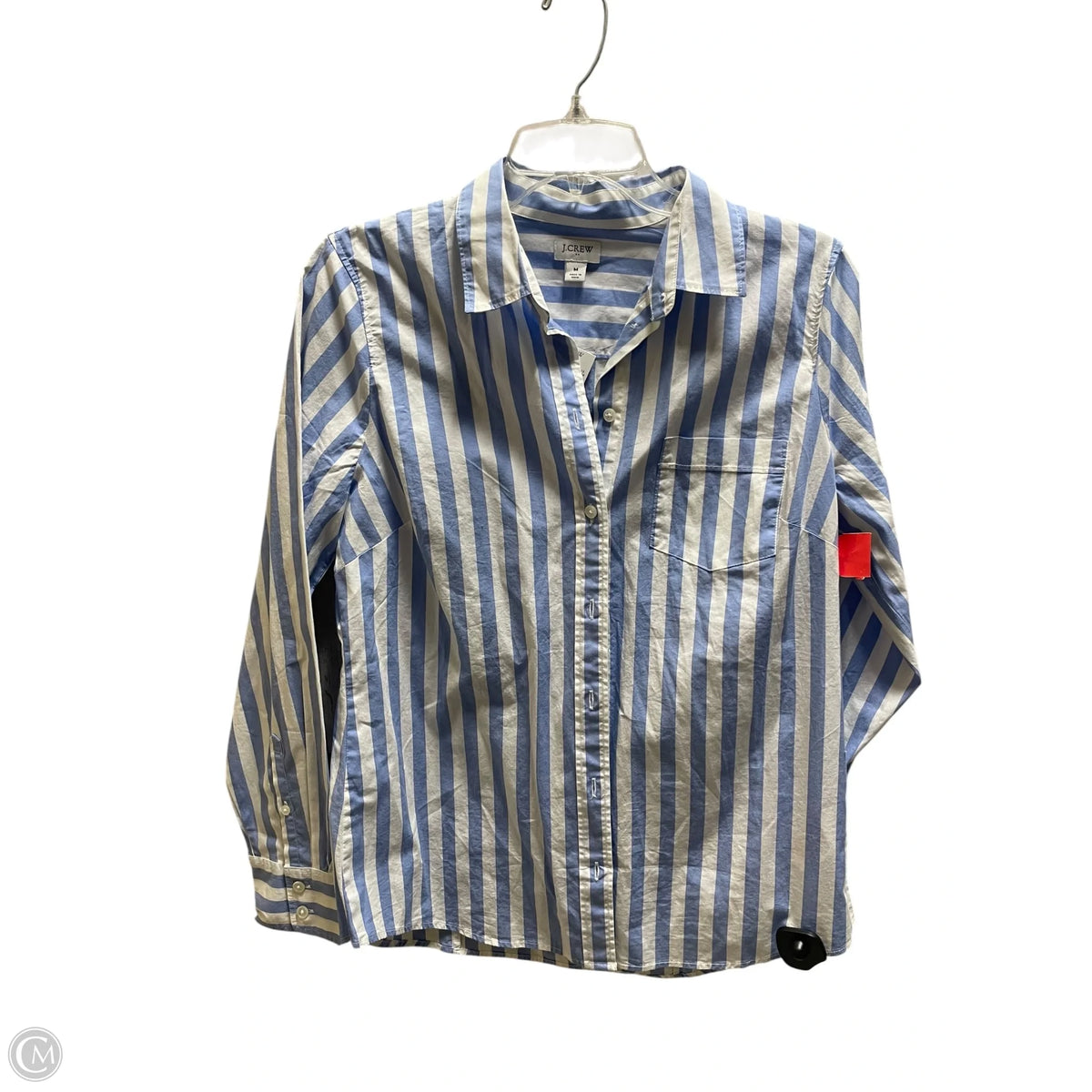 Top Long Sleeve By J. Crew In Striped Pattern, Size: M