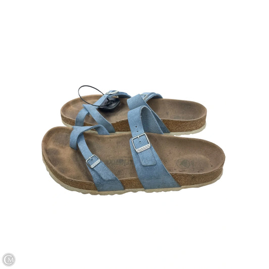 Sandals Flats By Birkenstock In Blue, Size: 11