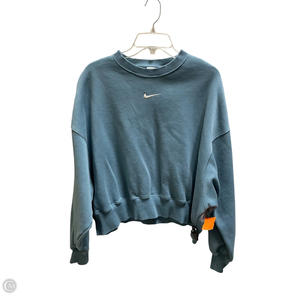 Athletic Sweatshirt Crewneck By Nike Apparel In Blue, Size: M