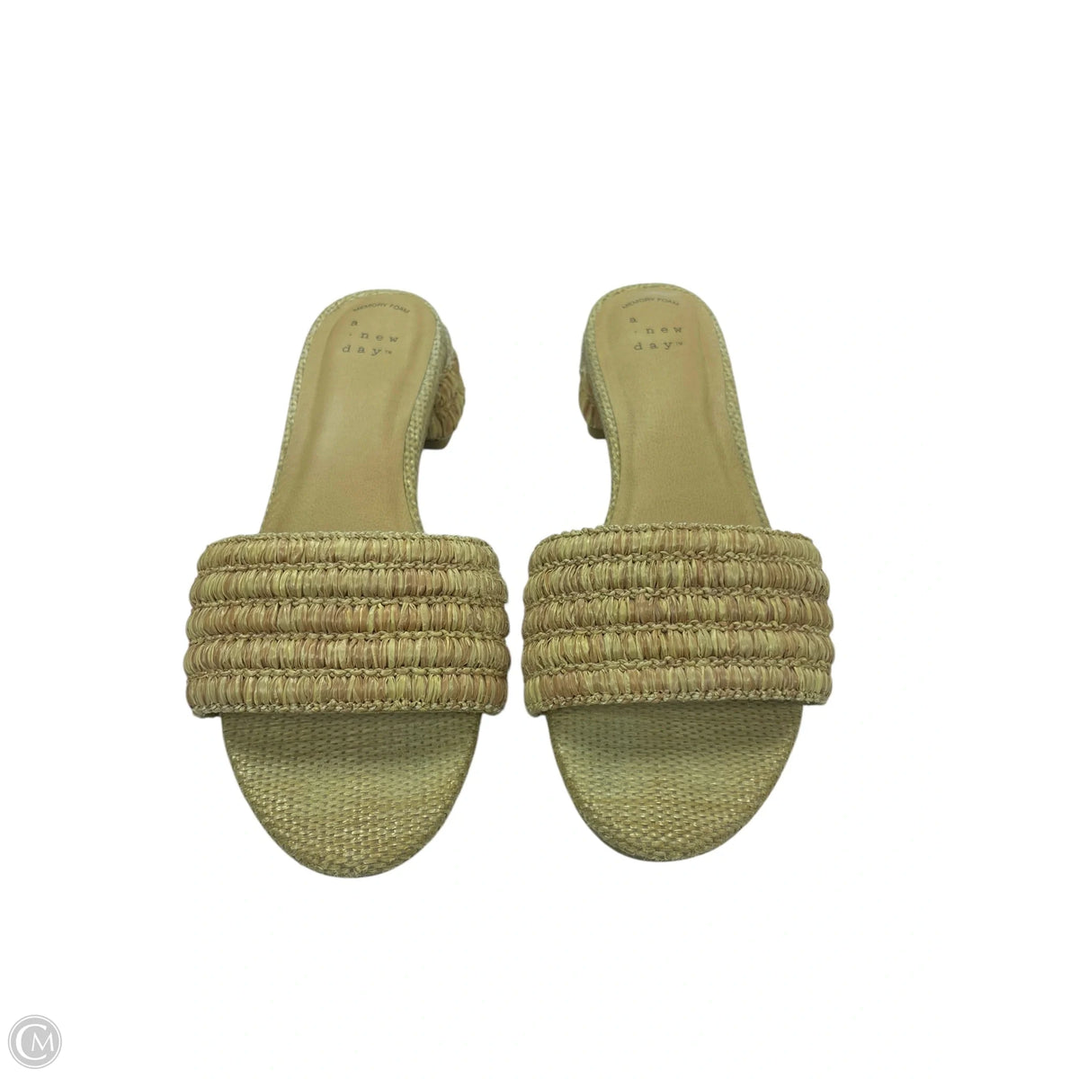Sandals Heels Block By A New Day In Tan, Size: 6