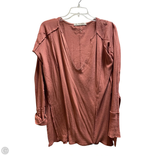 Top Long Sleeve By Free People In Pink, Size: Xs