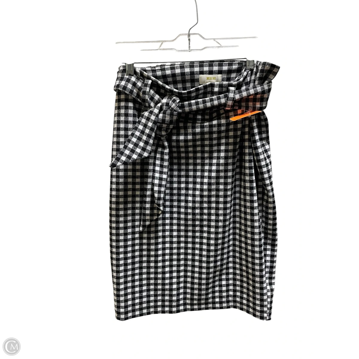 Skirt Midi By Maeve In Checkered Pattern, Size: L