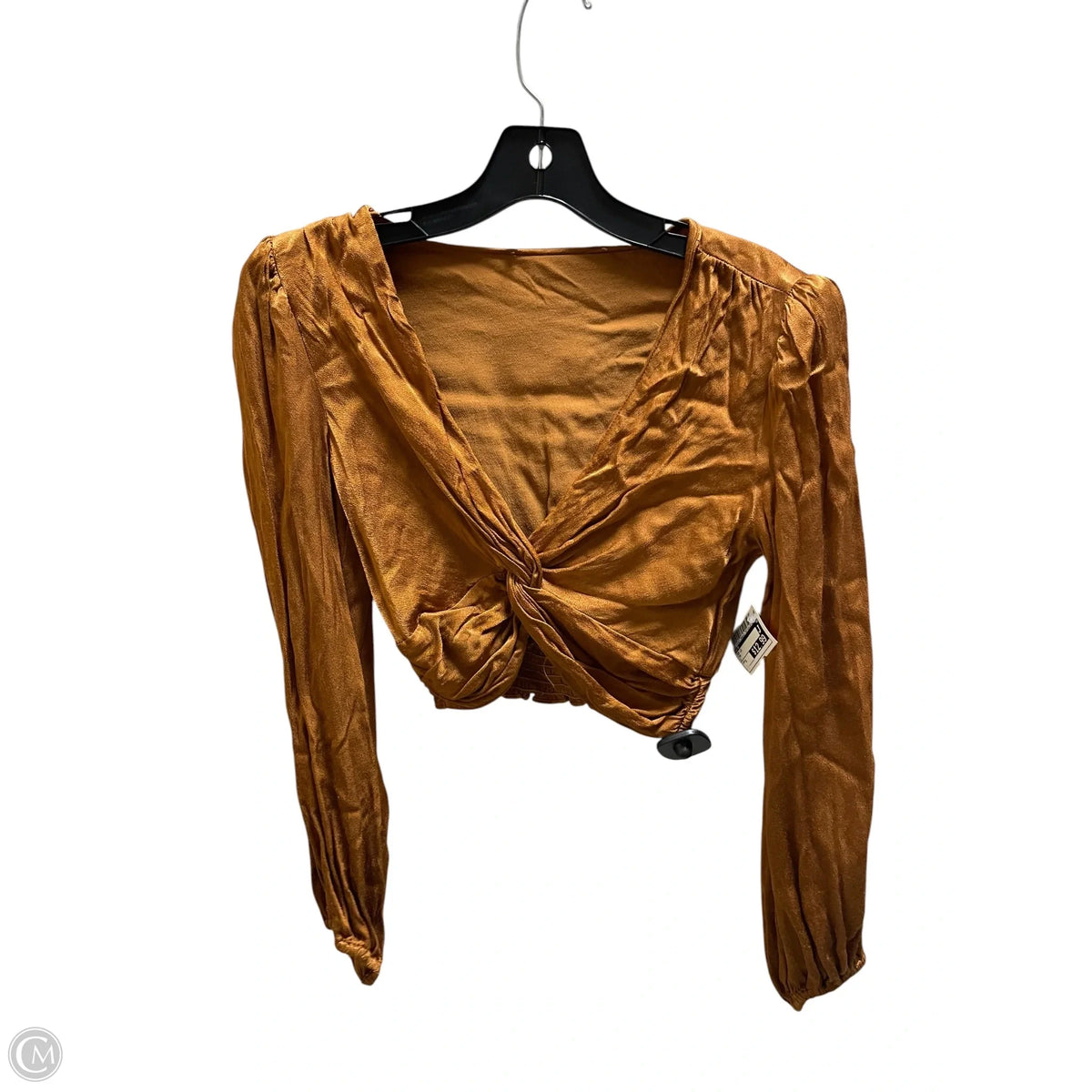 Top Long Sleeve By Astr In Tan, Size: S