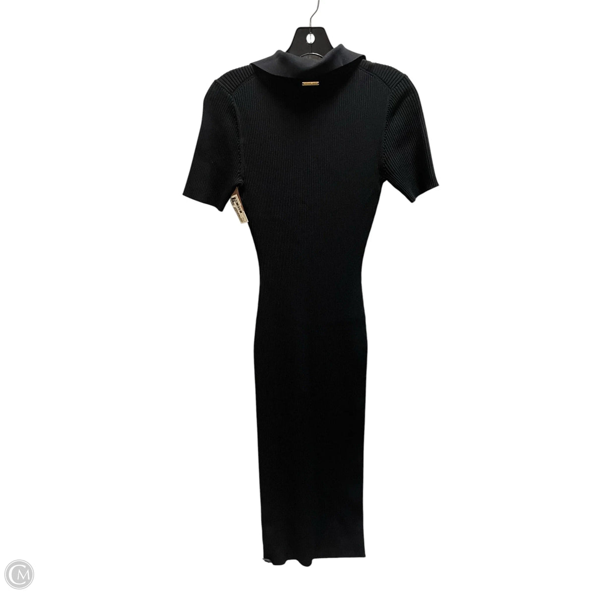 Dress Casual Midi By Michael By Michael Kors In Black, Size: M