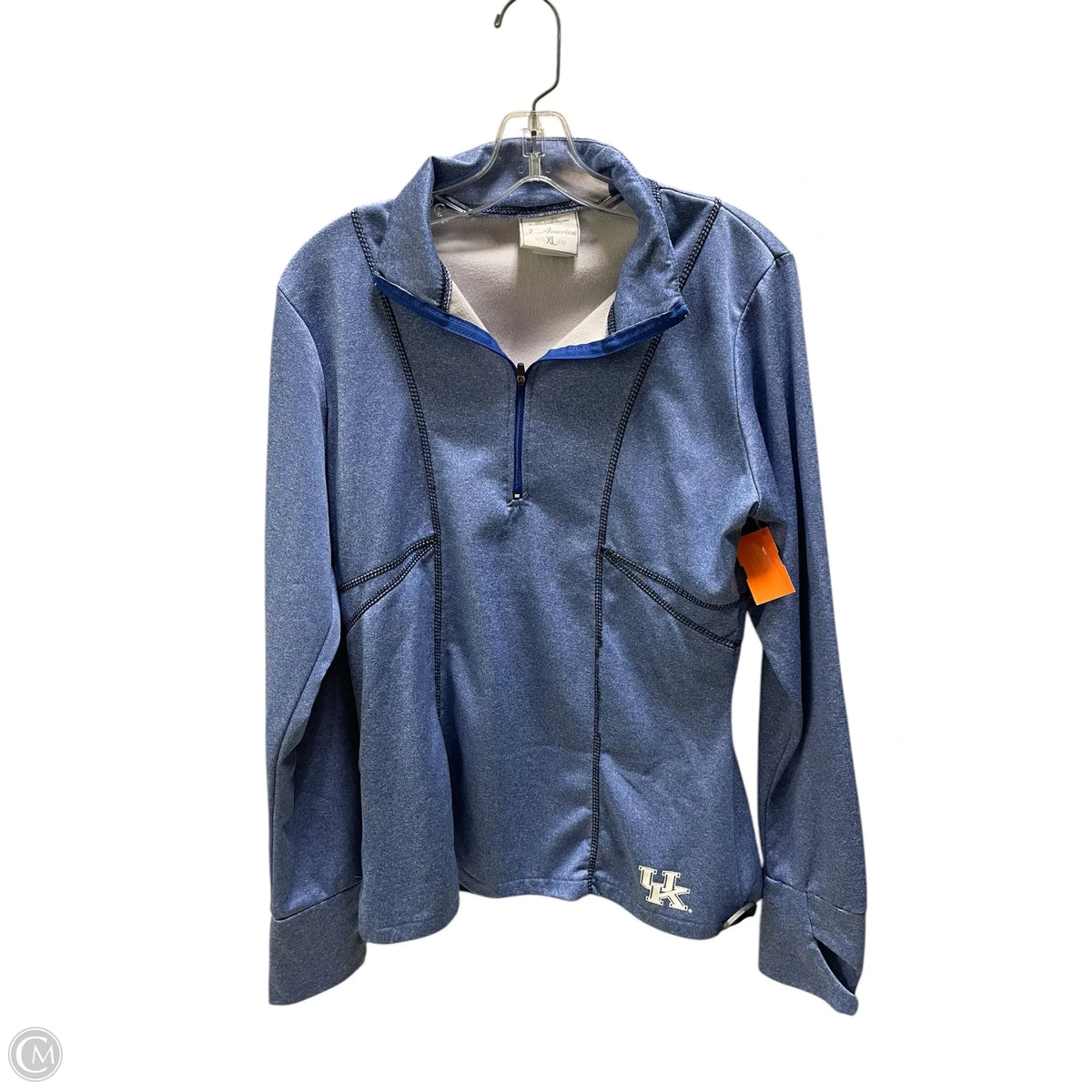 Athletic Sweatshirt Collar By Clothes Mentor In Blue, Size: Xl