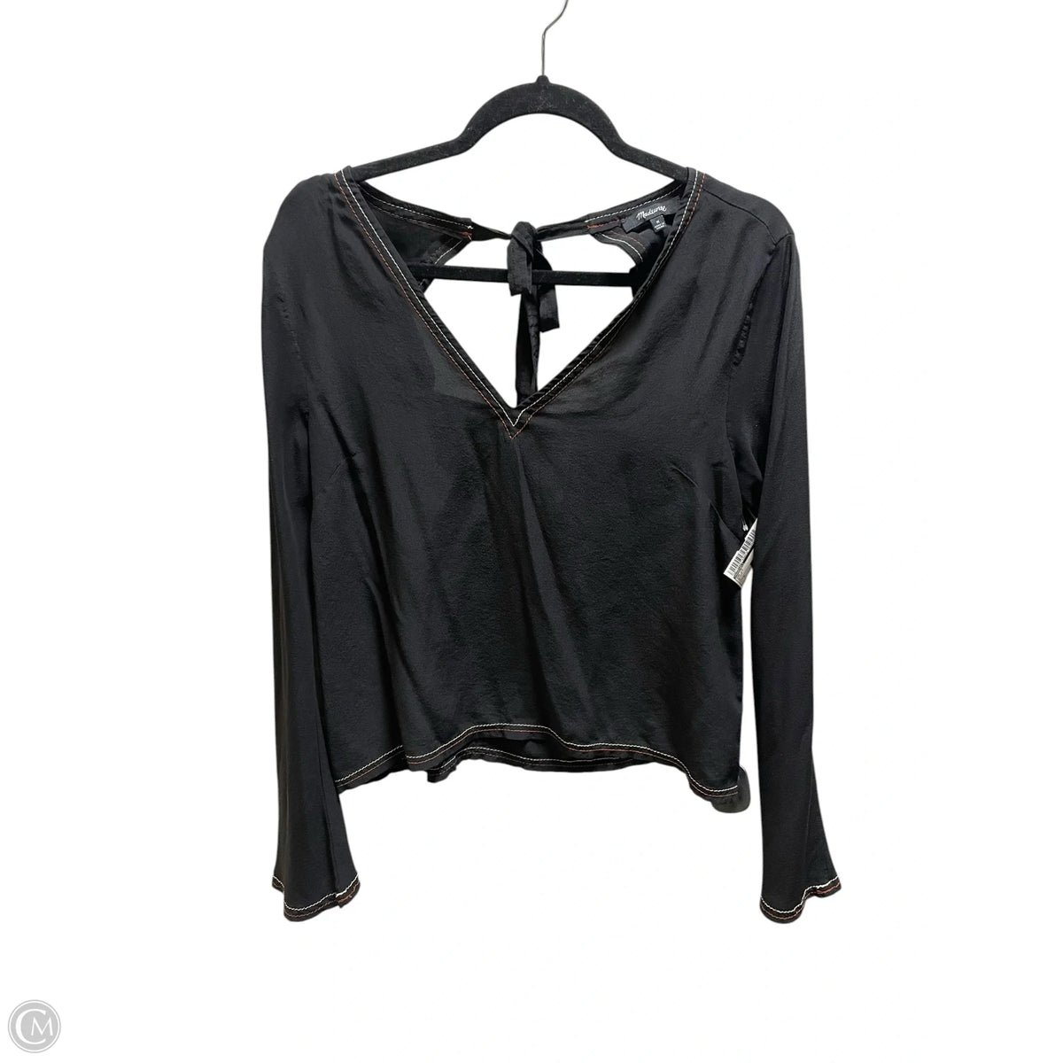 Top Long Sleeve By Madewell In Black, Size: M