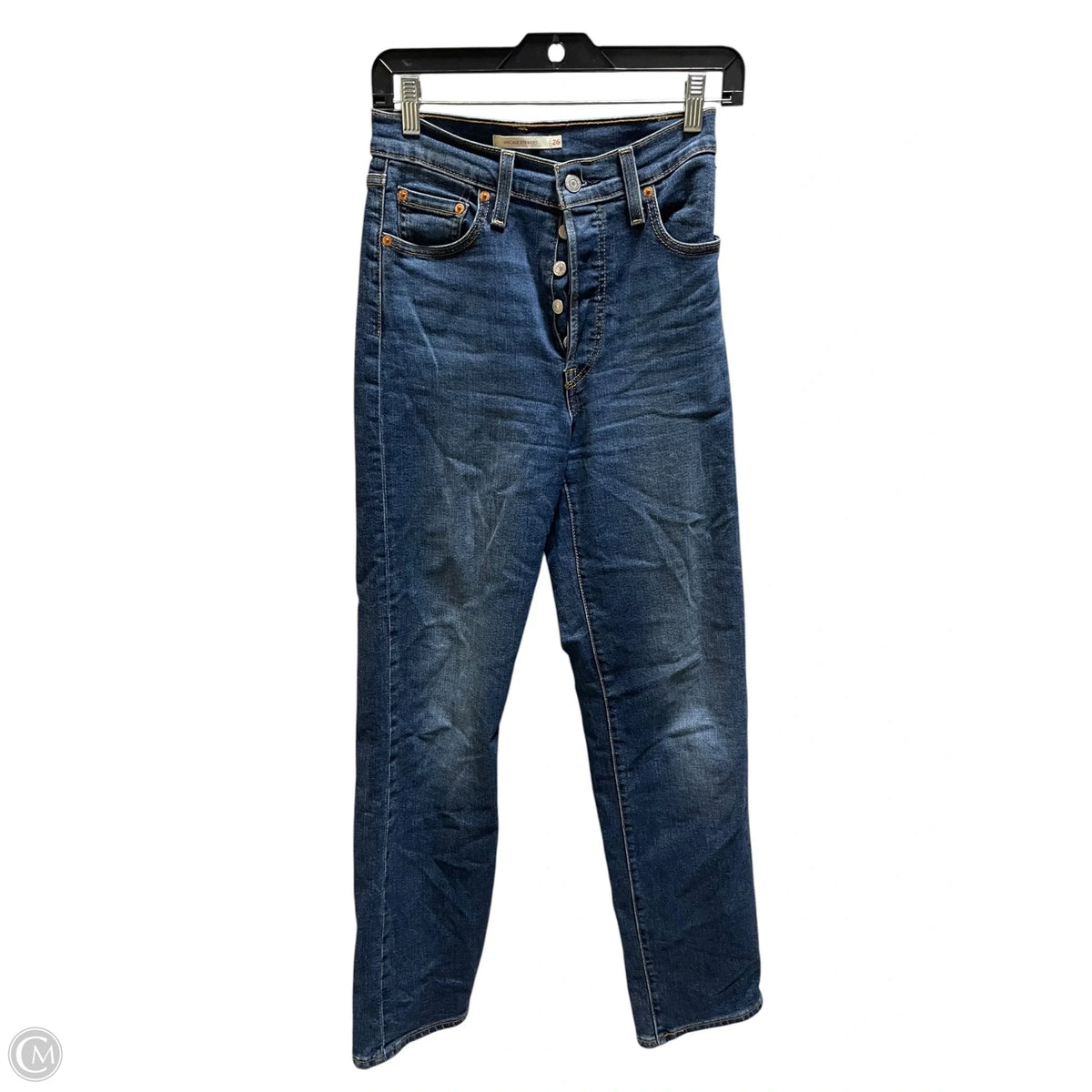 Jeans Straight By Levis In Blue, Size: 2