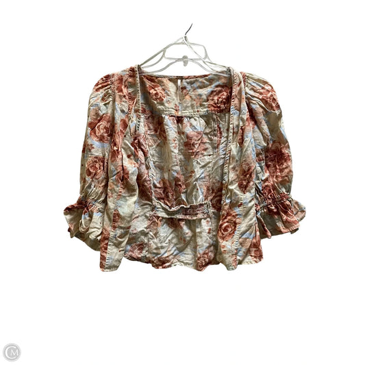 Top Long Sleeve By Free People In Multi-colored, Size: Xs