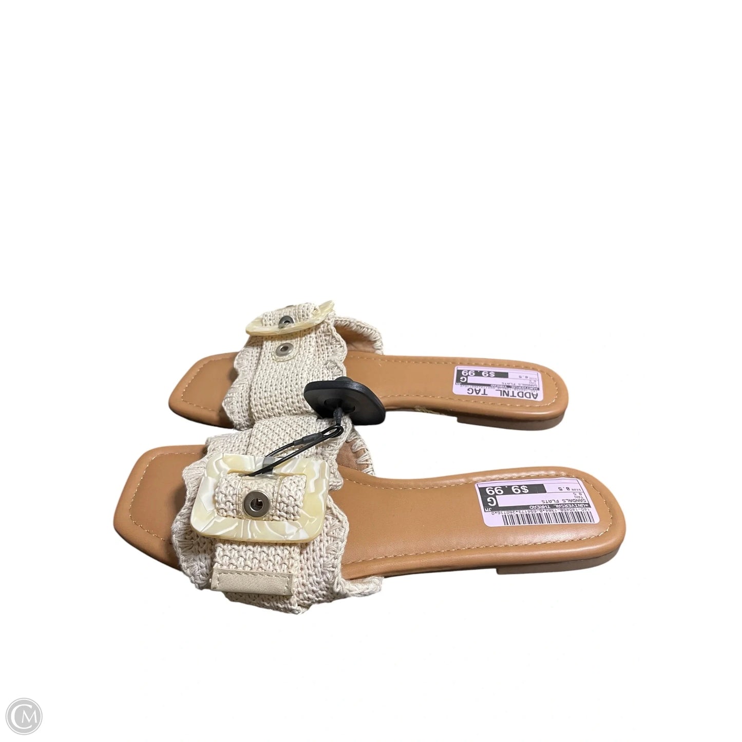 Sandals Flats By Universal Thread In Tan, Size: 8.5