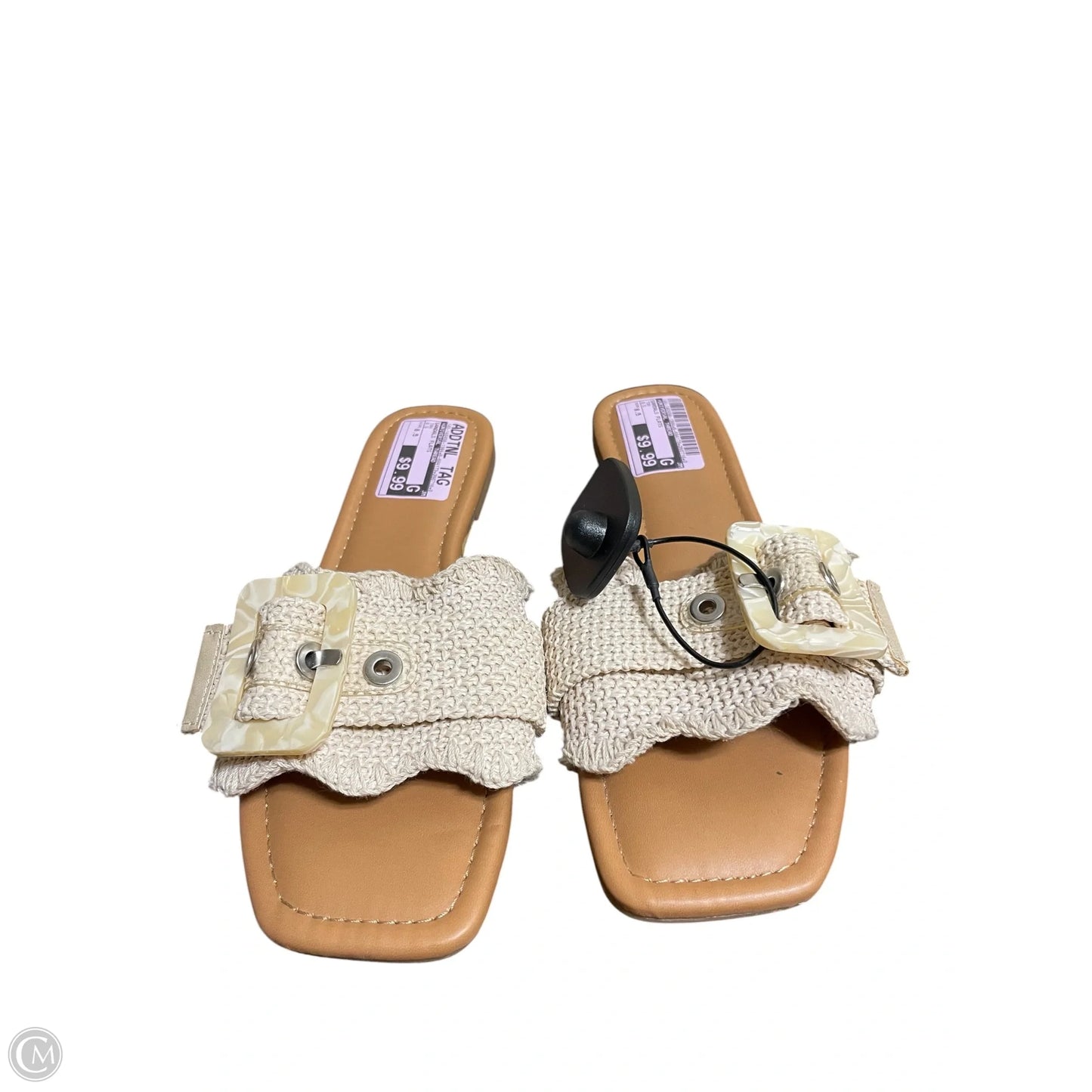 Sandals Flats By Universal Thread In Tan, Size: 8.5