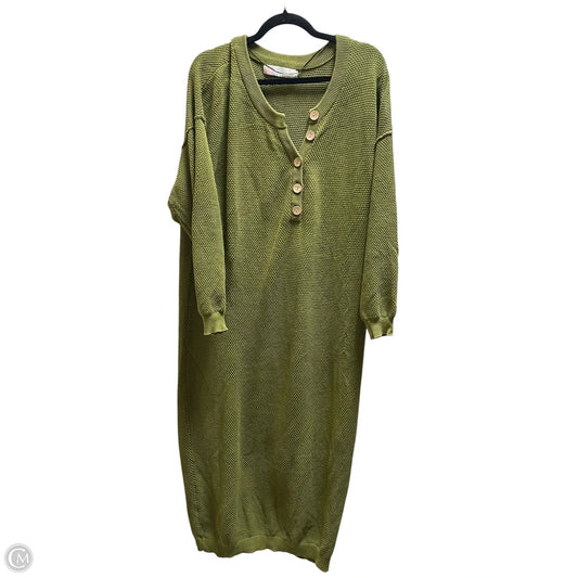 Dress Casual Maxi By Free People In Green, Size: L