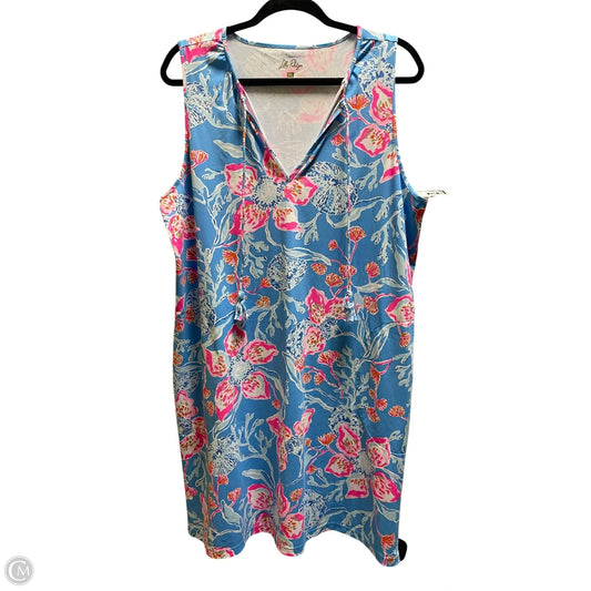 Dress Designer By Lilly Pulitzer In Blue, Size: Xl