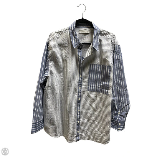 Top Long Sleeve By Abercrombie And Fitch In Striped Pattern, Size: Xl
