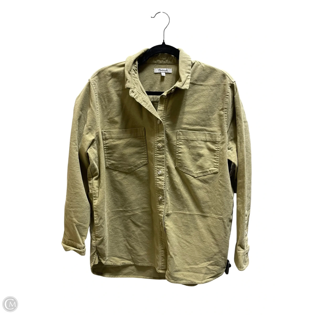 Top Long Sleeve By Madewell In Green, Size: S
