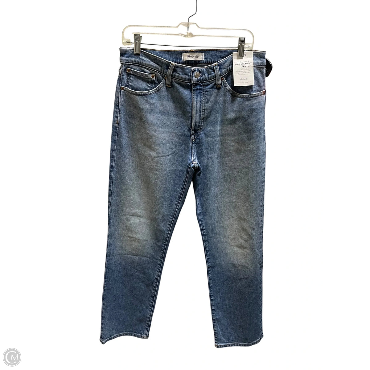 Jeans Straight By Madewell In Blue Denim, Size: 8