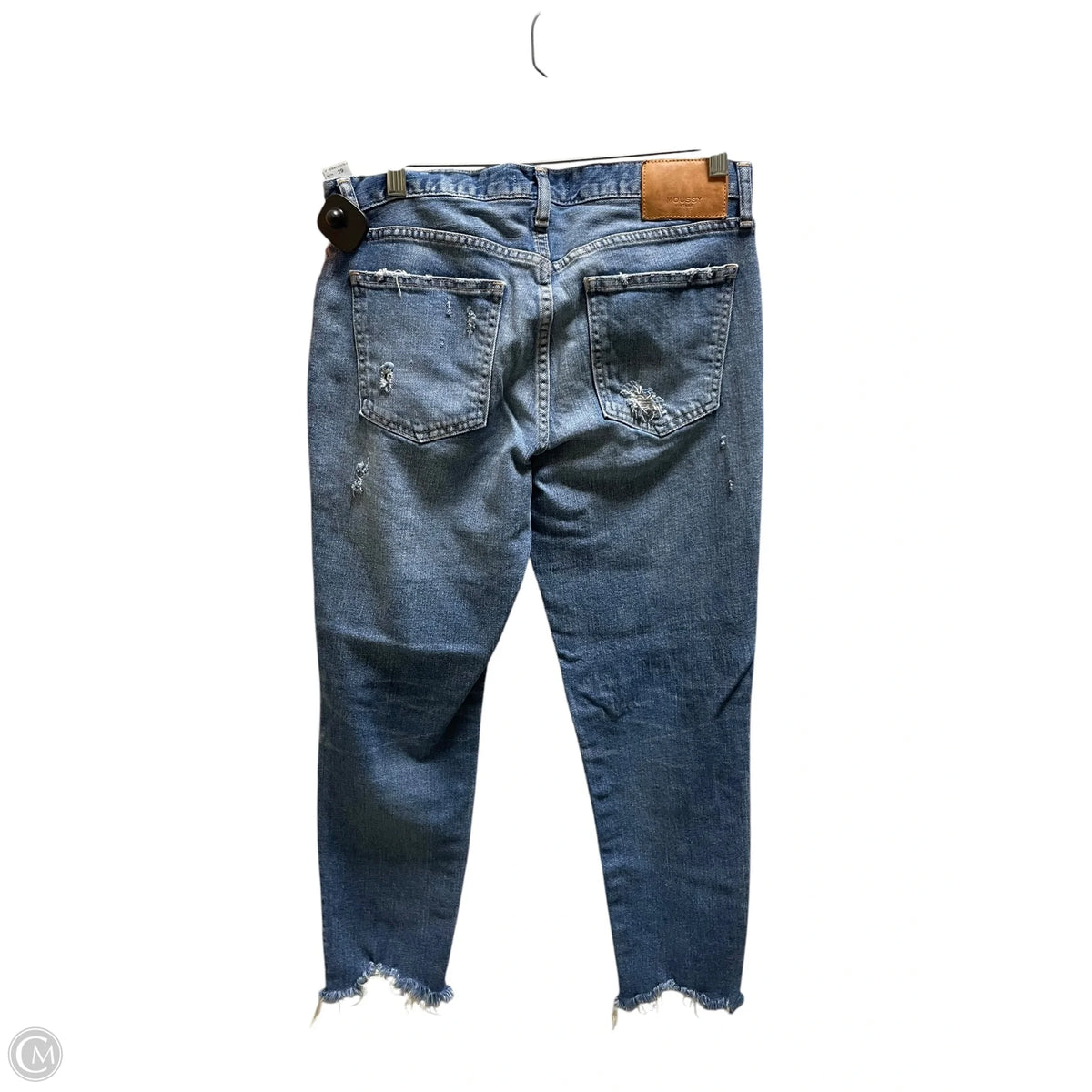 Jeans Straight By Moussy In Blue Denim, Size: 8