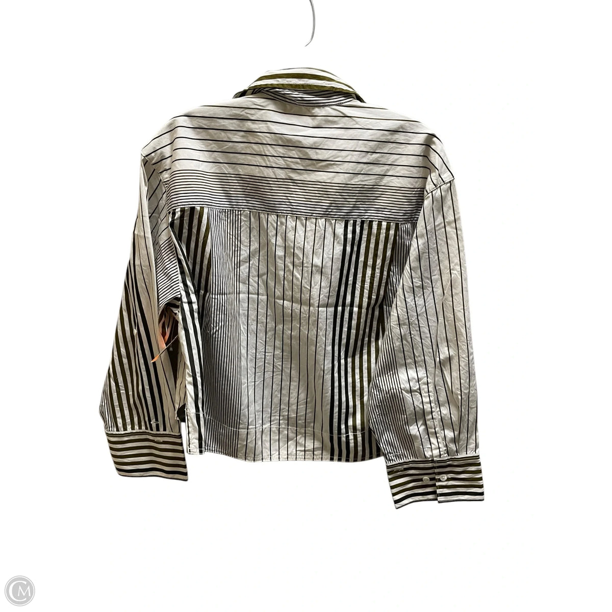 Top Long Sleeve By Madewell In Striped Pattern, Size: Xs