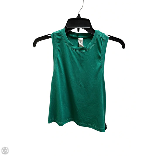 Athletic Tank Top By Lululemon In Green, Size: 4