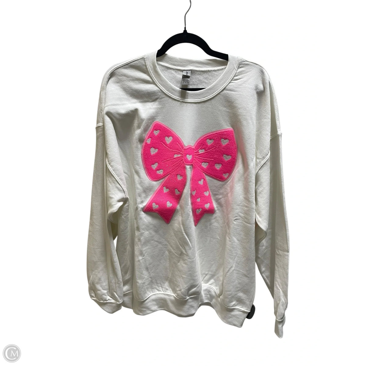 Sweatshirt Crewneck By Gildan In White, Size: Xl